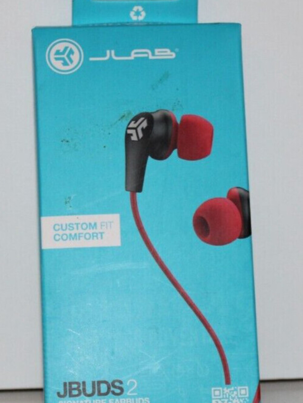 Earbuds JLAB Jbuds 2 Signature Custom Fit Natural Comfort Ultimate Sound Red BLK